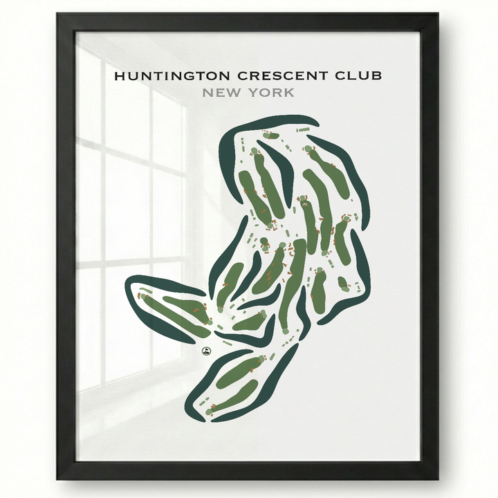 Huntington Crescent Club, New York - Printed Golf Courses