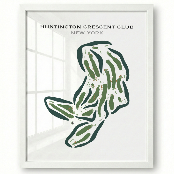 Huntington Crescent Club, New York - Printed Golf Courses
