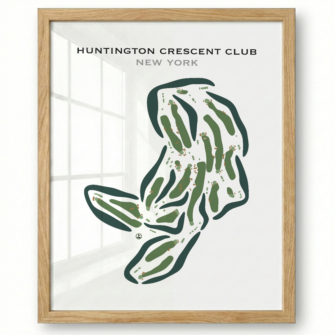 Huntington Crescent Club, New York - Printed Golf Courses