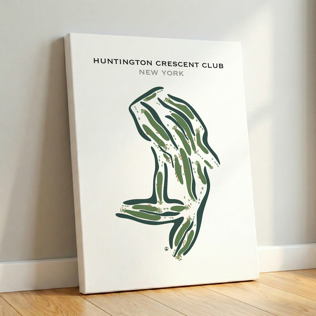 Huntington Crescent Club, New York - Printed Golf Courses