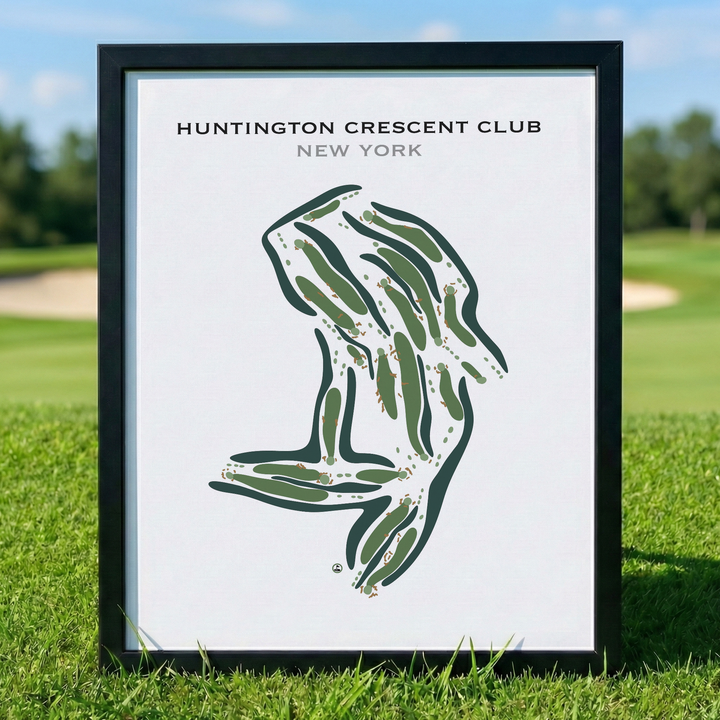 Huntington Crescent Club, New York - Printed Golf Courses