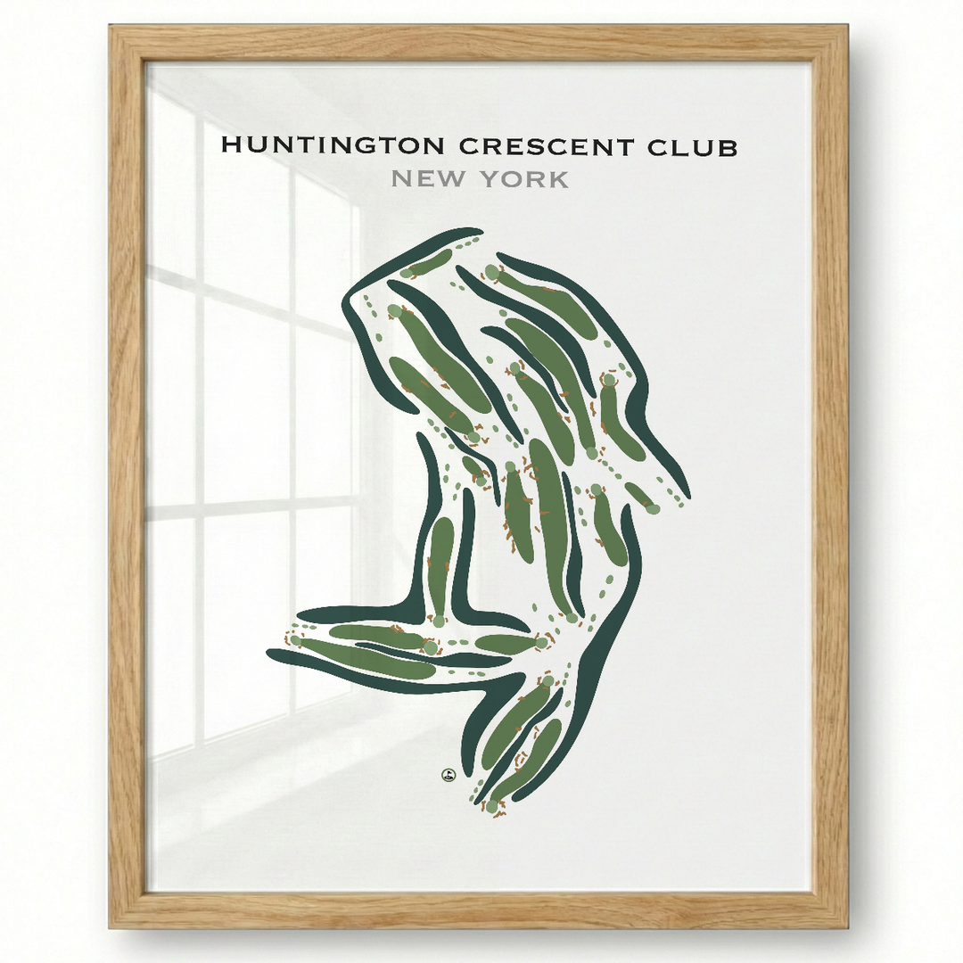 Huntington Crescent Club, New York - Printed Golf Courses