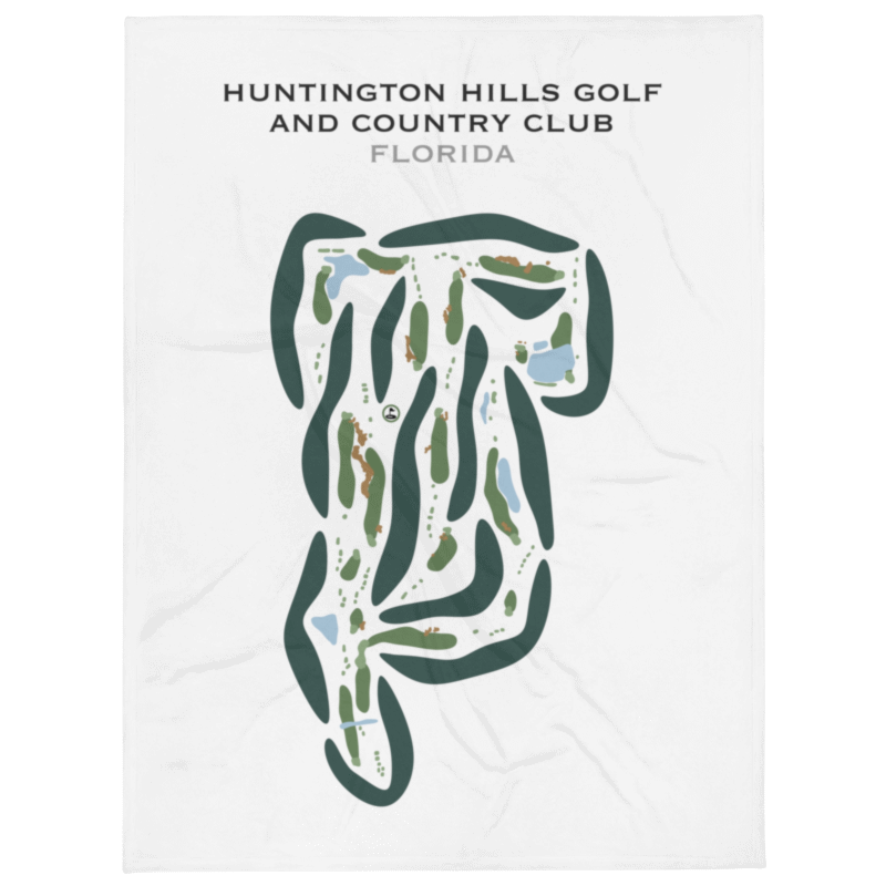 Huntington Hills Golf & Country Club, Florida - Printed Golf Courses