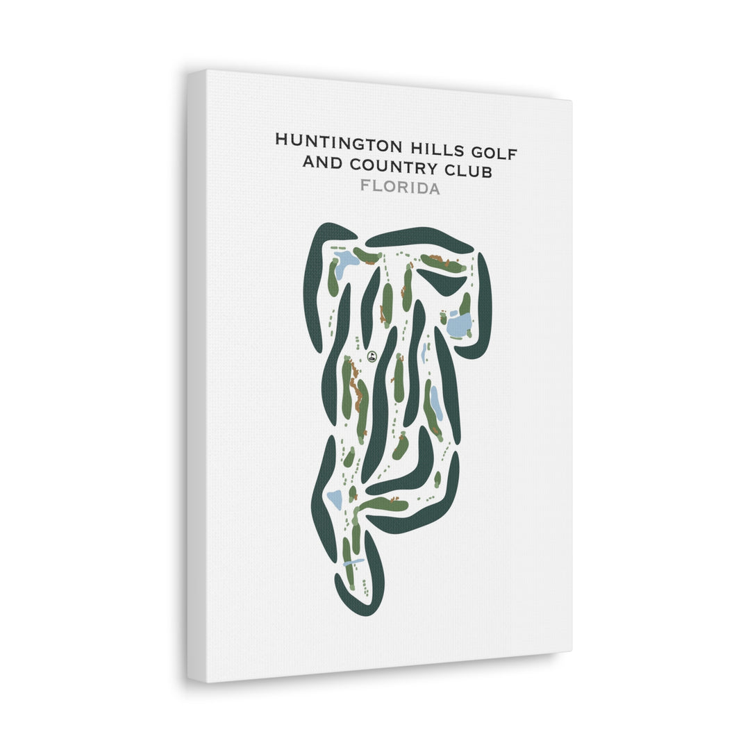 Huntington Hills Golf & Country Club, Florida - Printed Golf Courses