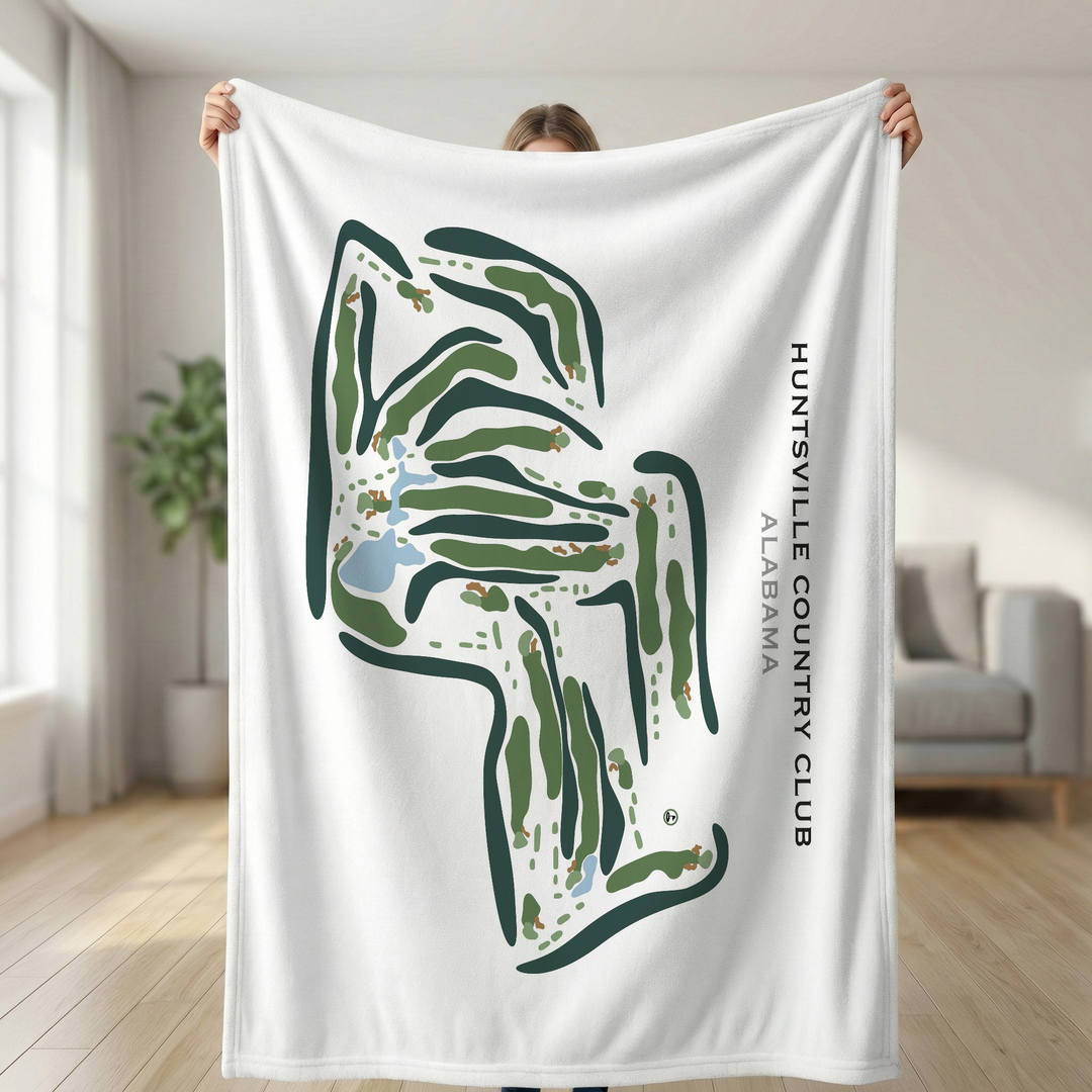 Huntsville Country Club, Alabama - Printed Golf Course