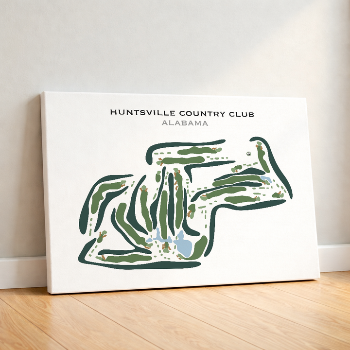 Huntsville Country Club, Alabama - Printed Golf Course