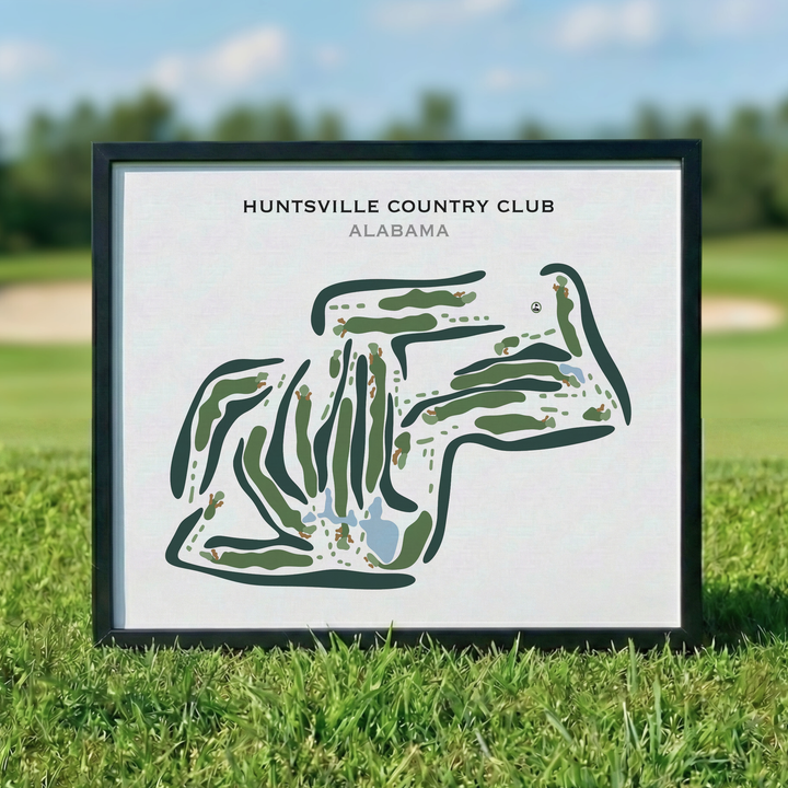 Huntsville Country Club, Alabama - Printed Golf Course