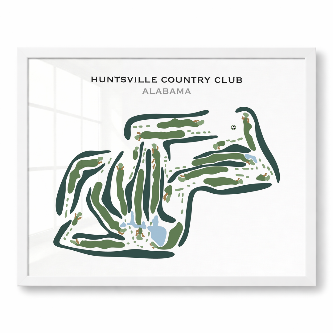 Huntsville Country Club, Alabama - Printed Golf Course