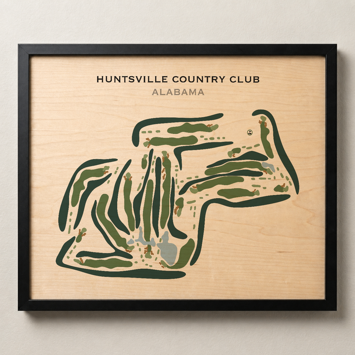 Huntsville Country Club, Alabama - Printed Golf Course