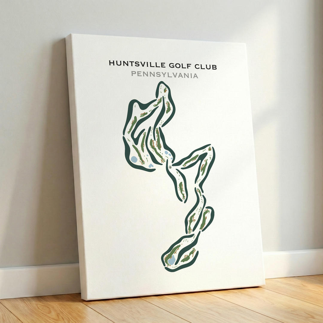 Huntsville Golf Club, Pennsylvania - Printed Golf Courses