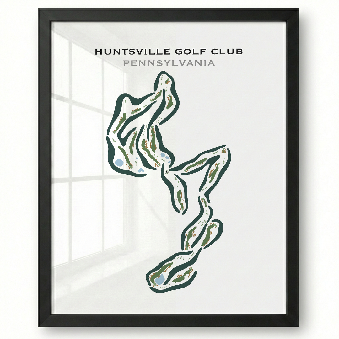 Huntsville Golf Club, Pennsylvania - Printed Golf Courses