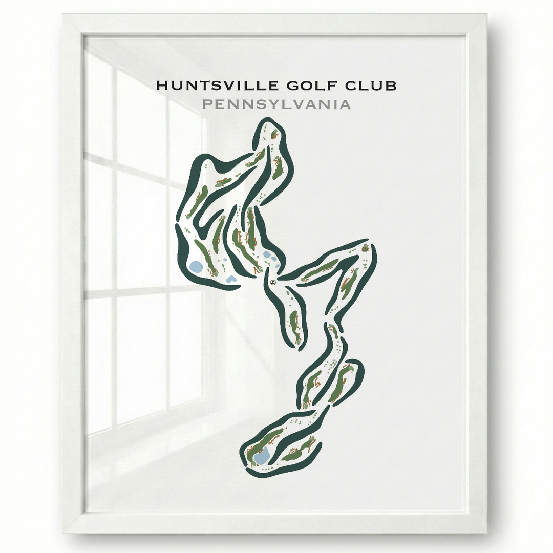 Huntsville Golf Club, Pennsylvania - Printed Golf Courses
