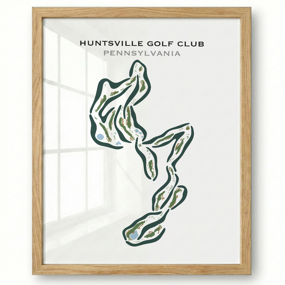 Huntsville Golf Club, Pennsylvania - Printed Golf Courses