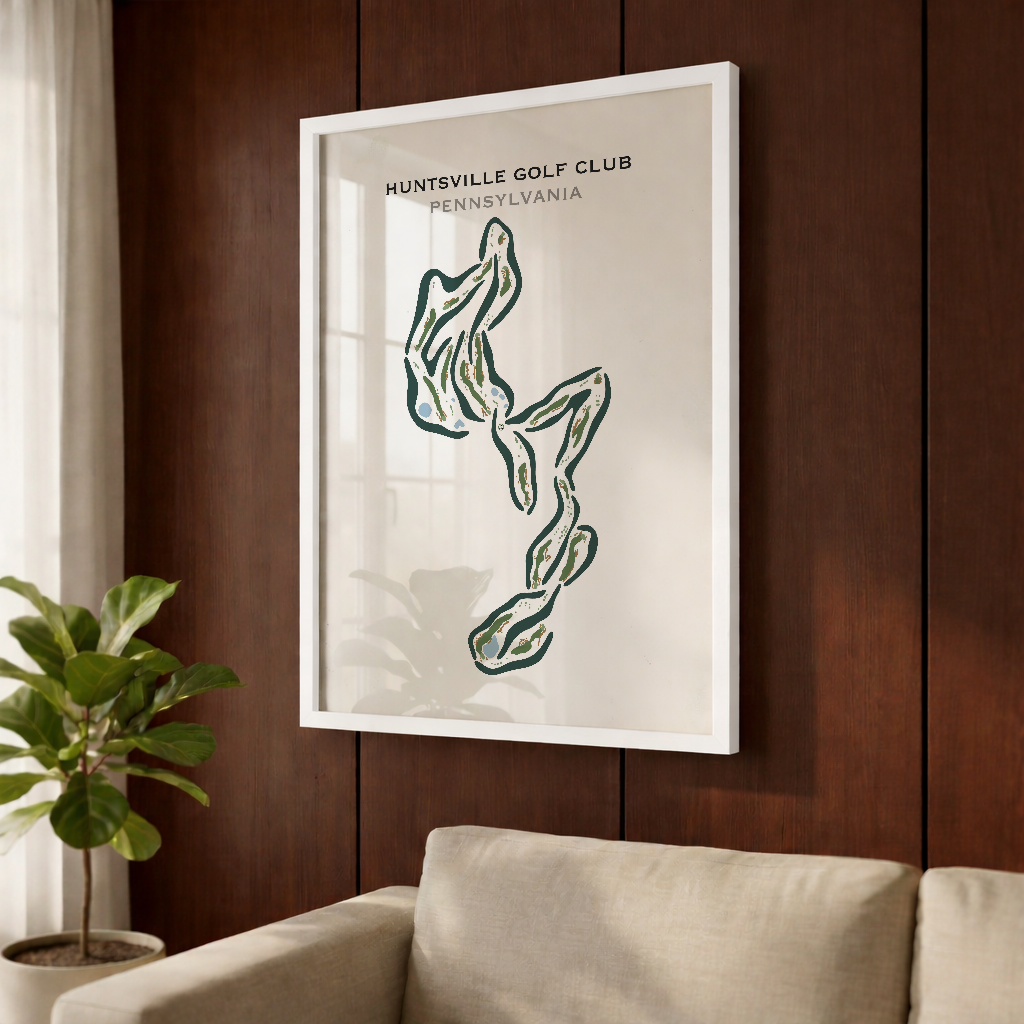 Huntsville Golf Club, Pennsylvania - Printed Golf Courses