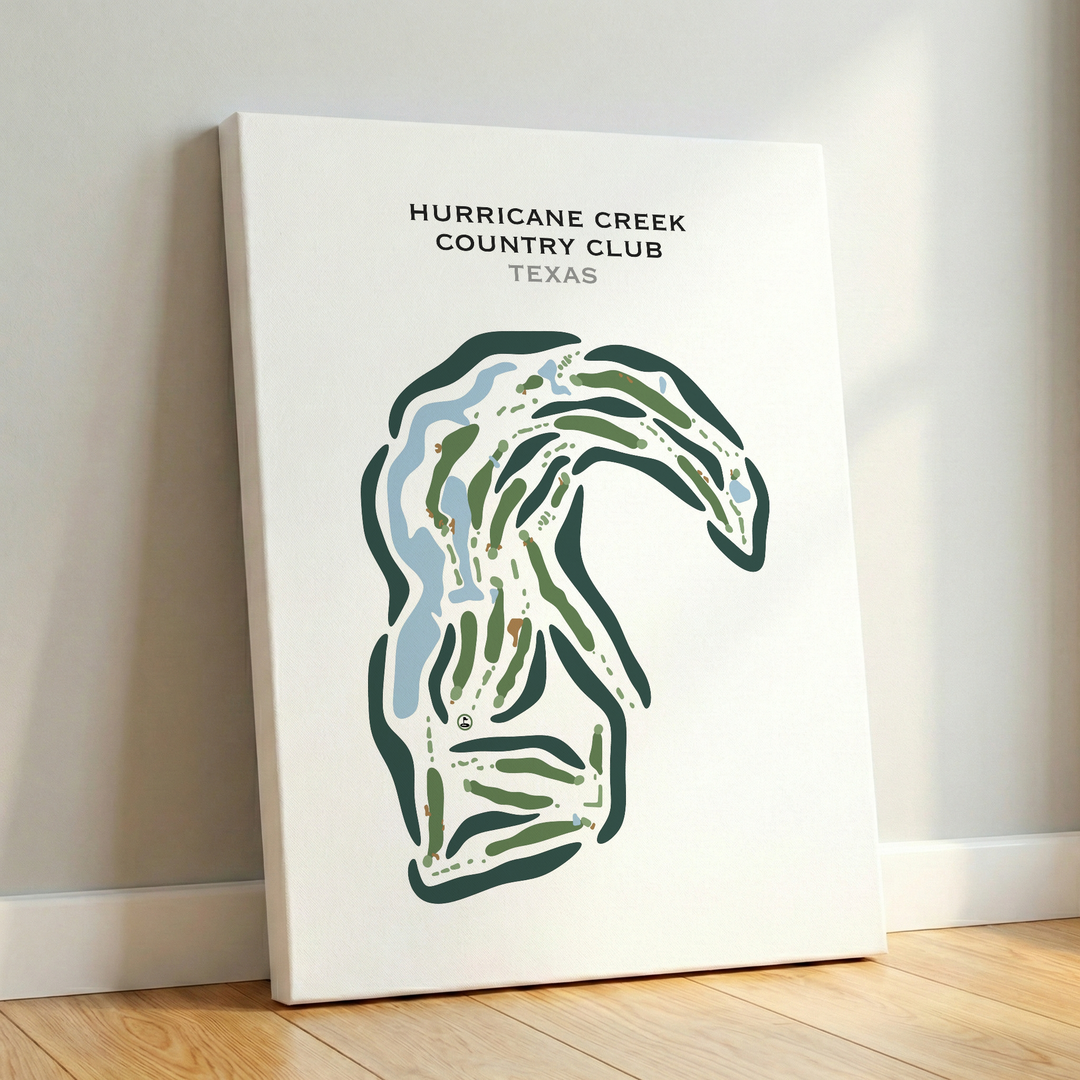 Hurricane Creek Country Club, Texas - Printed Golf Course