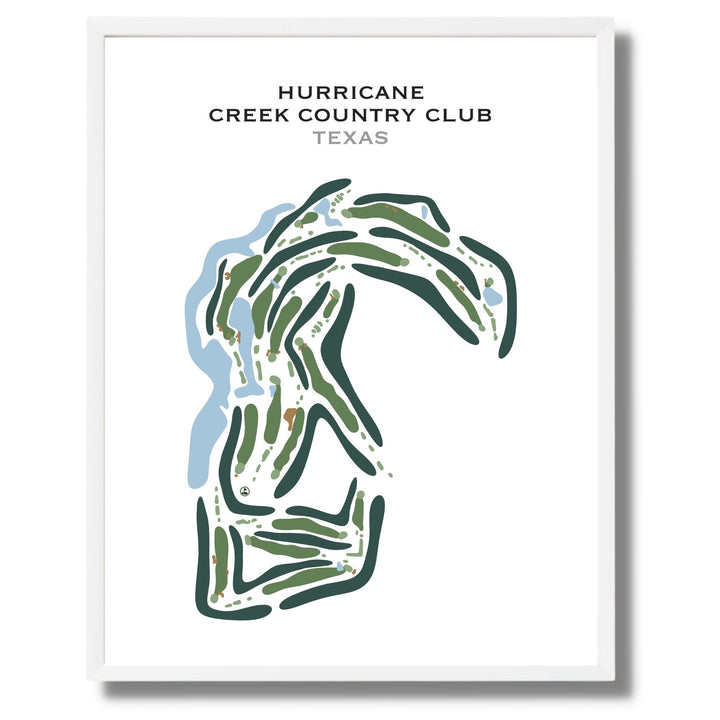 Hurricane Creek Country Club, Texas - Printed Golf Course