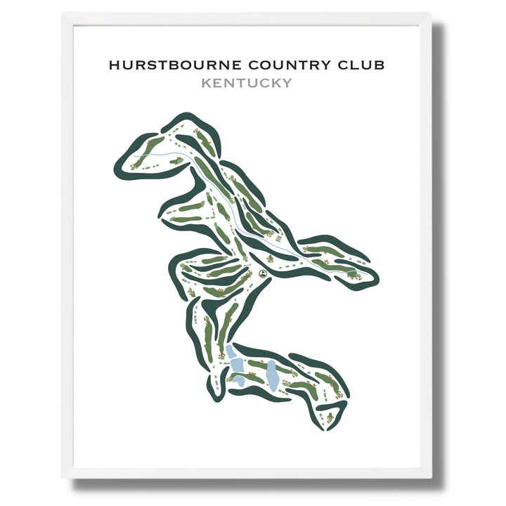 Hurstbourne Country Club, Kentucky - Printed Golf Courses