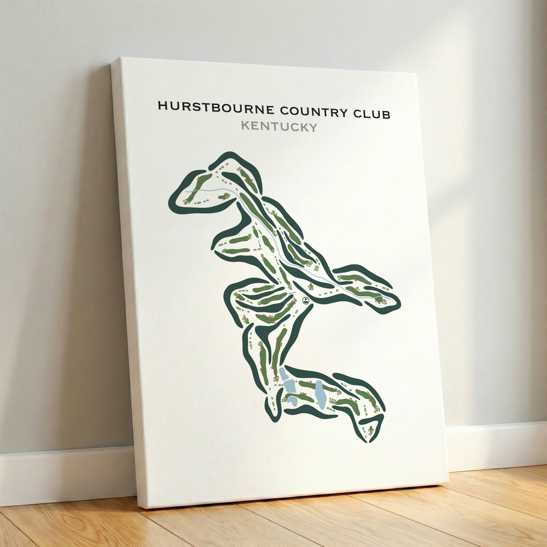 Hurstbourne Country Club, Kentucky - Printed Golf Courses