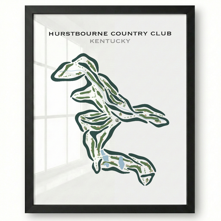 Hurstbourne Country Club, Kentucky - Printed Golf Courses