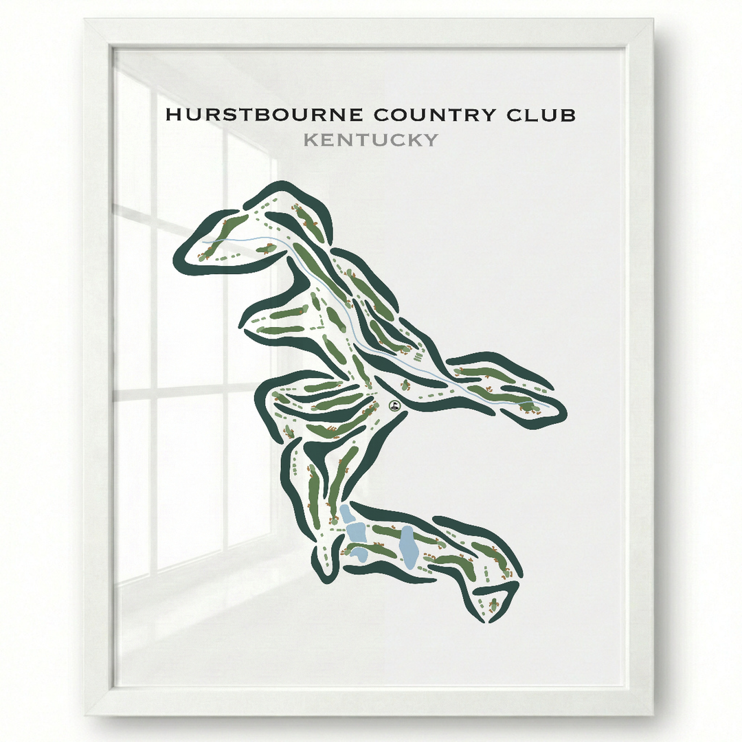 Hurstbourne Country Club, Kentucky - Printed Golf Courses