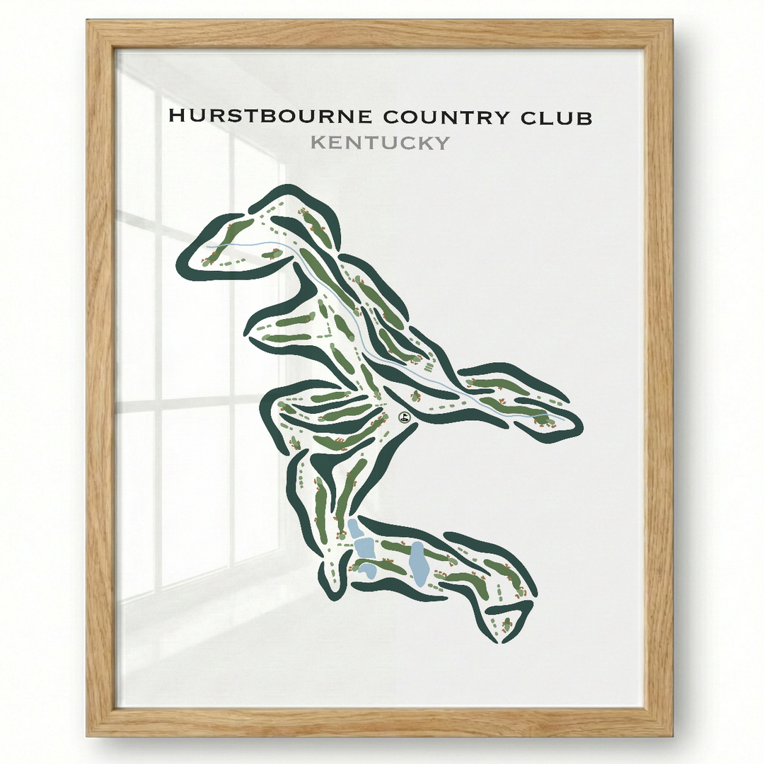 Hurstbourne Country Club, Kentucky - Printed Golf Courses