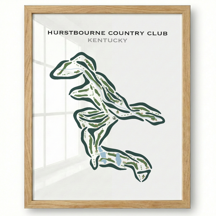 Hurstbourne Country Club, Kentucky - Printed Golf Courses