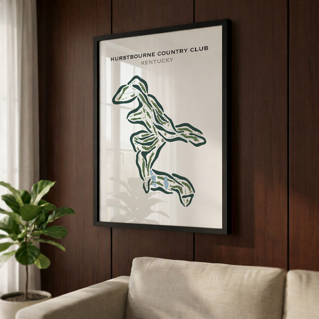 Hurstbourne Country Club, Kentucky - Printed Golf Courses