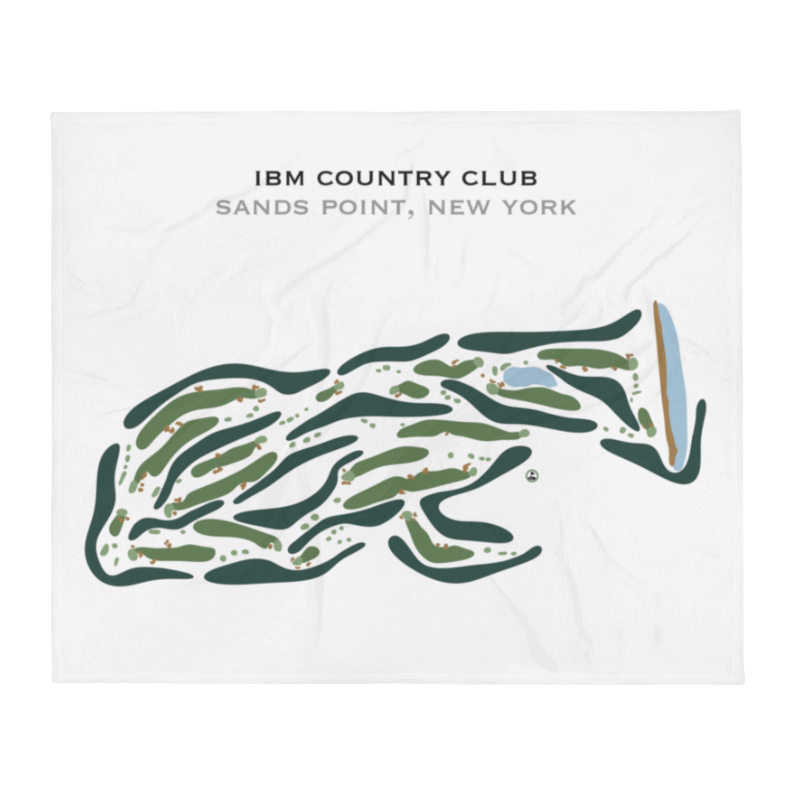 IBM Country Club, Sands Point, New York - Printed Golf Course