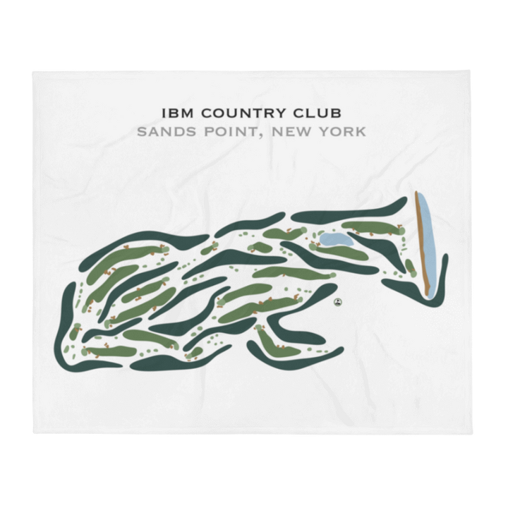 IBM Country Club, Sands Point, New York - Printed Golf Course