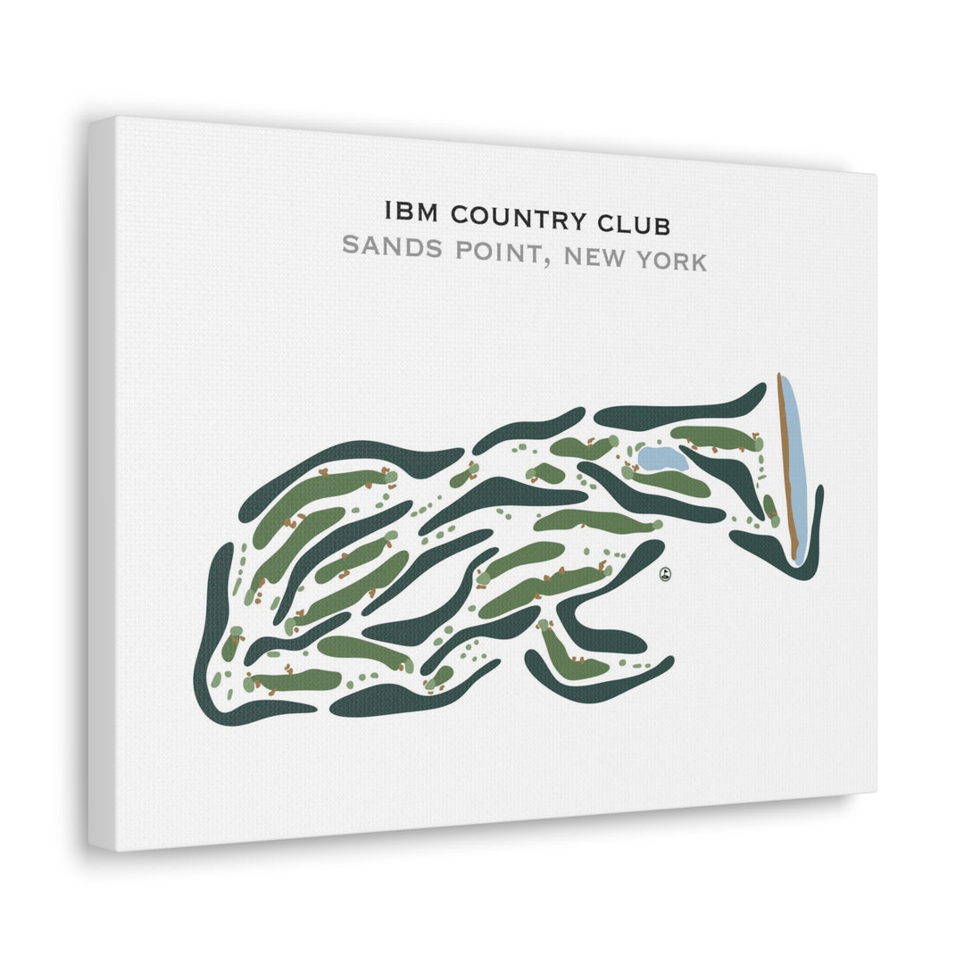 IBM Country Club, Sands Point, New York - Printed Golf Course