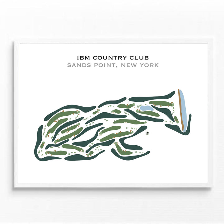 IBM Country Club, Sands Point, New York - Printed Golf Course