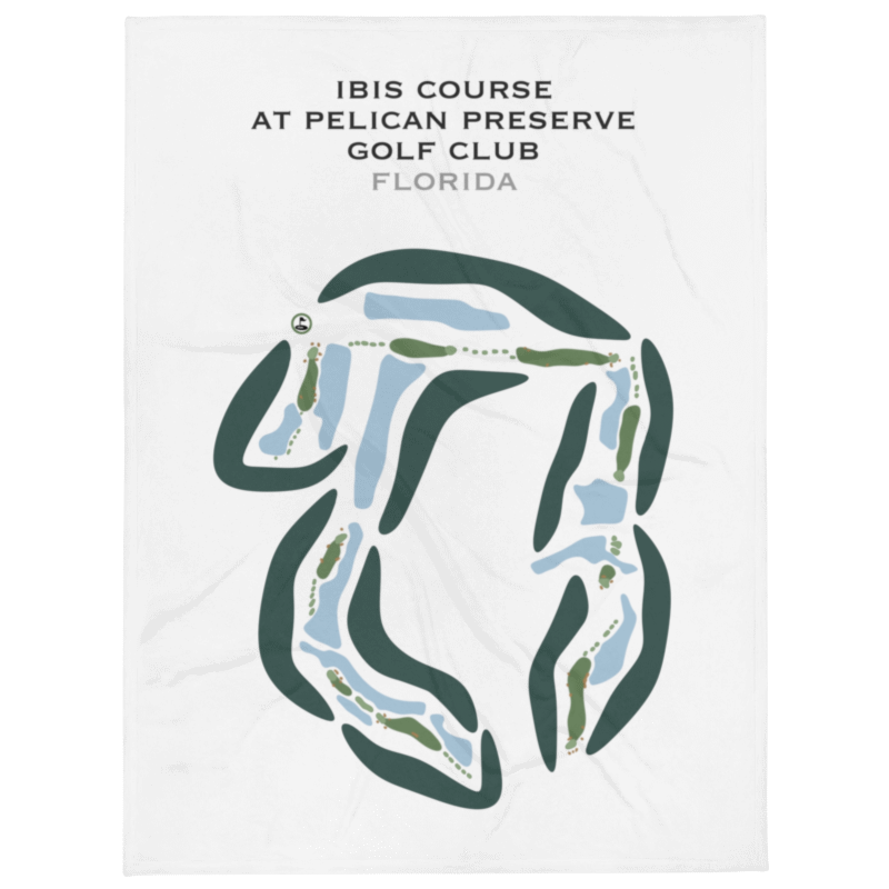 Ibis Golf Course at Pelican Preserve Golf Club, Florida - Printed Golf Courses
