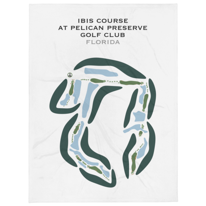 Ibis Golf Course at Pelican Preserve Golf Club, Florida - Printed Golf Courses