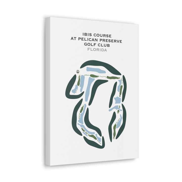 Ibis Golf Course at Pelican Preserve Golf Club, Florida - Printed Golf Courses