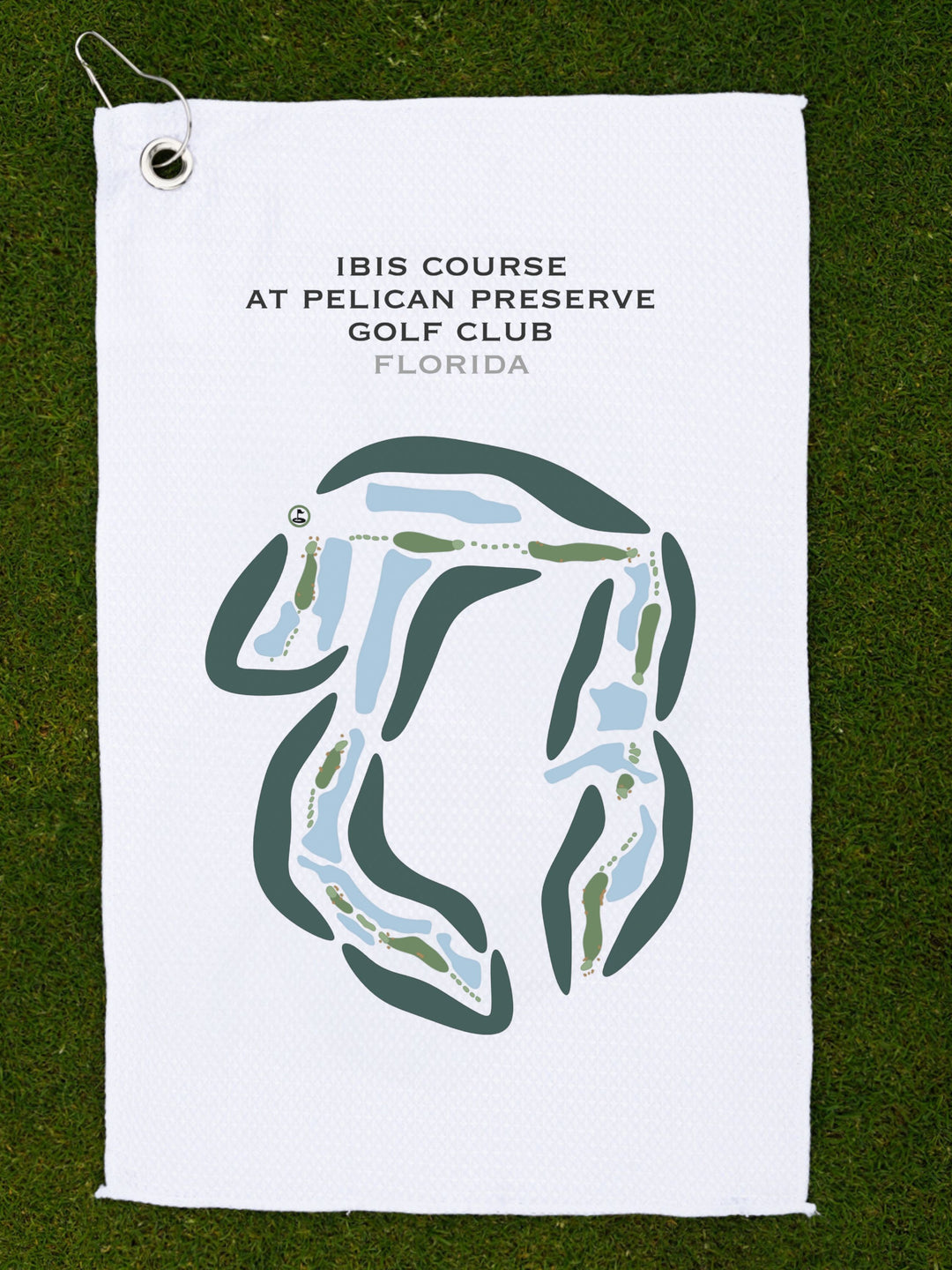 Ibis Golf Course at Pelican Preserve Golf Club, Florida - Printed Golf Courses