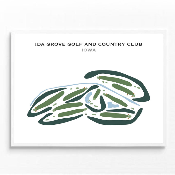 Ida Grove Golf & Country Club, Iowa - Printed Golf Courses