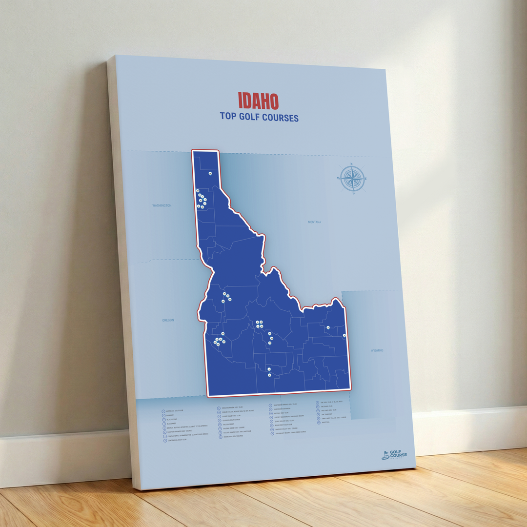 Map of Idaho Golf Courses