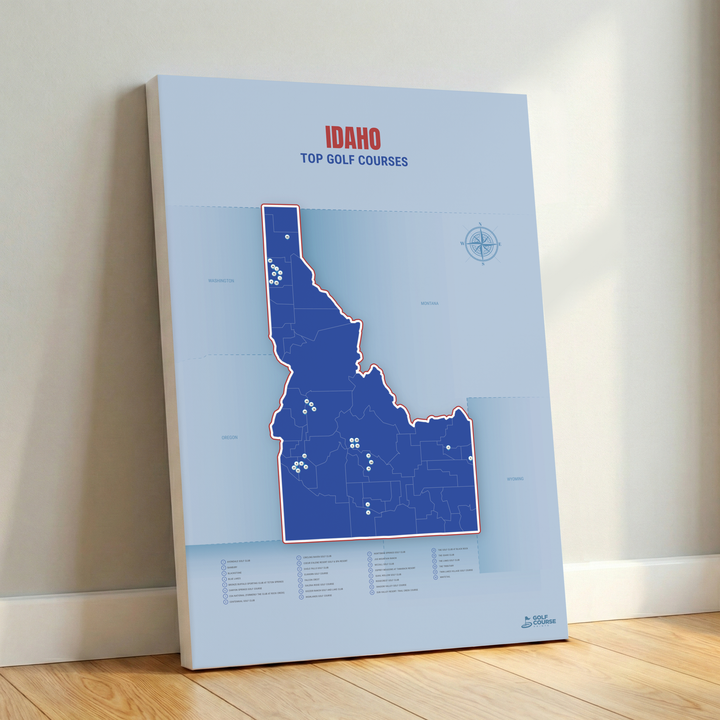 Map of Idaho Golf Courses