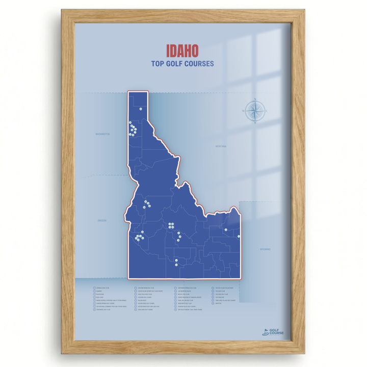 Map of Idaho Golf Courses