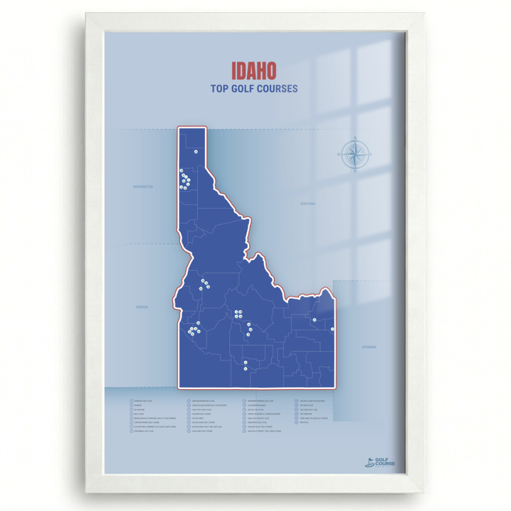 Map of Idaho Golf Courses
