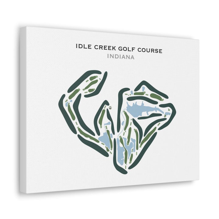 Idle Creek Golf Course, Indiana - Printed Golf Courses