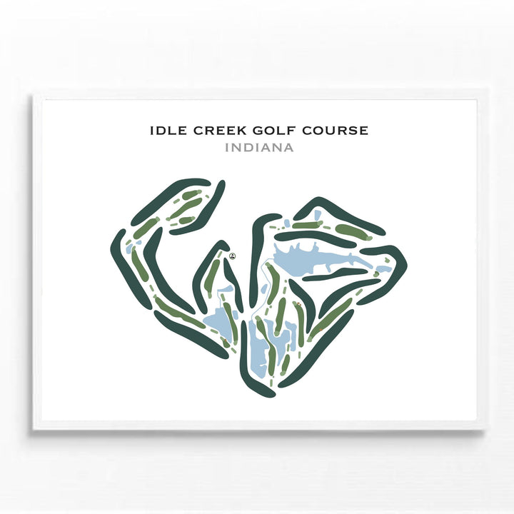 Idle Creek Golf Course, Indiana - Printed Golf Courses