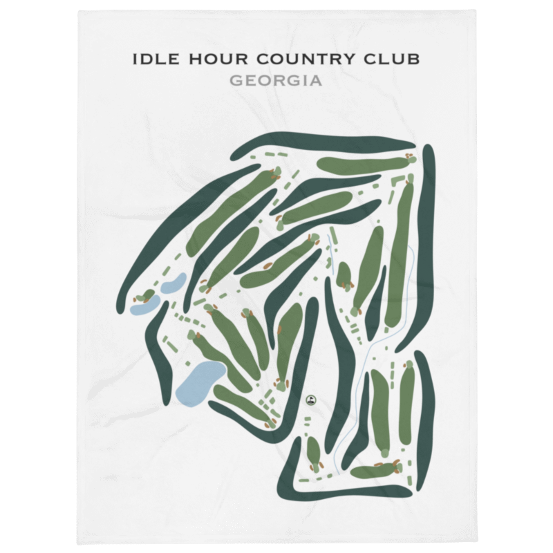 Idle Hour Country Club, Georgia - Printed Golf Courses