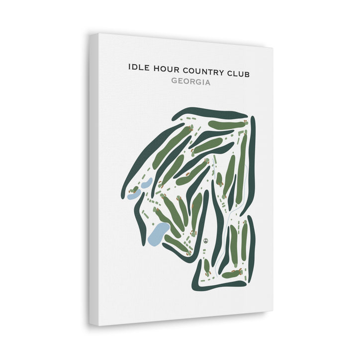 Idle Hour Country Club, Georgia - Printed Golf Courses