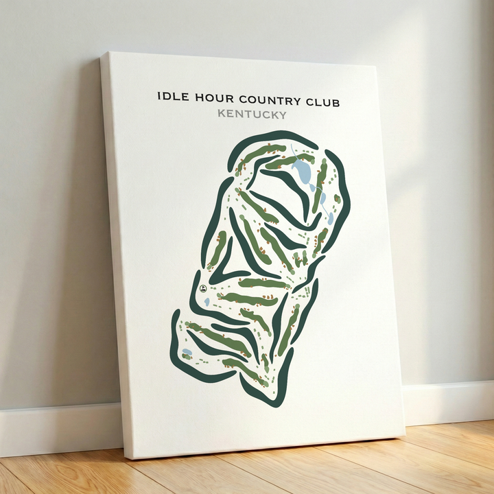 Idle Hour Country Club, Kentucky - Printed Golf Courses