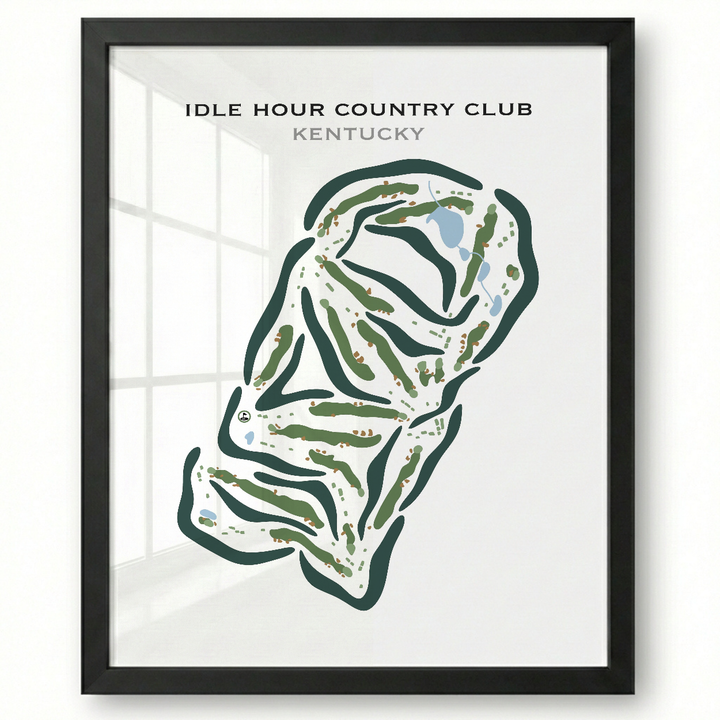 Idle Hour Country Club, Kentucky - Printed Golf Courses