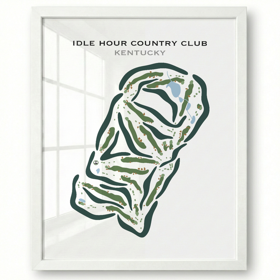 Idle Hour Country Club, Kentucky - Printed Golf Courses