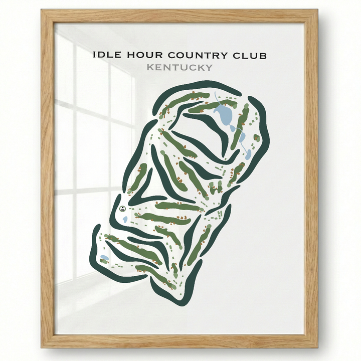 Idle Hour Country Club, Kentucky - Printed Golf Courses