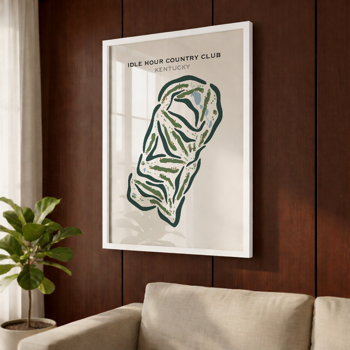 Idle Hour Country Club, Kentucky - Printed Golf Courses