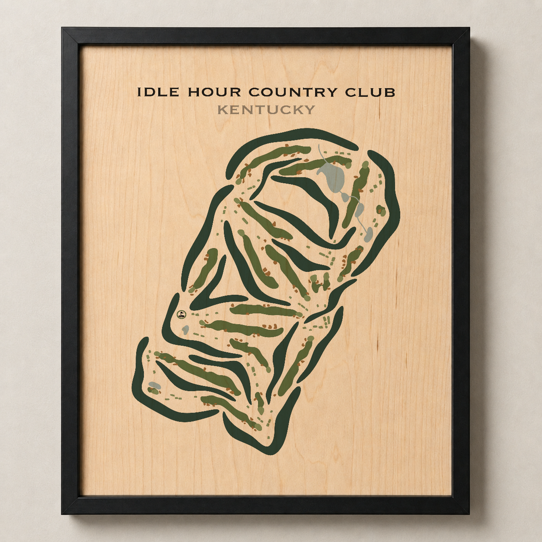 Idle Hour Country Club, Kentucky - Printed Golf Courses